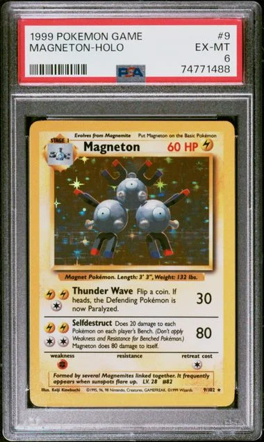 1999 Pokemon Game Magneton-Holo #9 card image