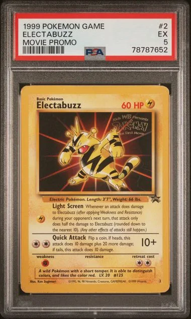 1999 Pokemon Game Movie Movie Promo Electabuzz #2 card image
