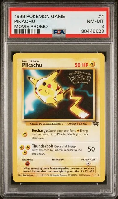 1999 Pokemon Game Movie Movie Promo Pikachu #4 card image