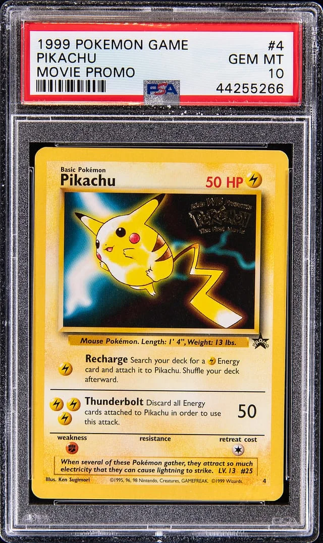1999 Pokemon Game Movie Promo Pikachu #4 card image
