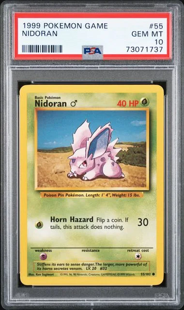 1999 Pokemon Game Nidoran #55 card image