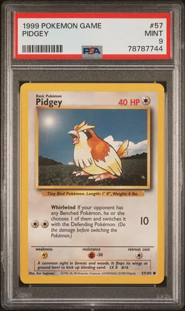 1999 Pokemon Game Pidgey #57 card image