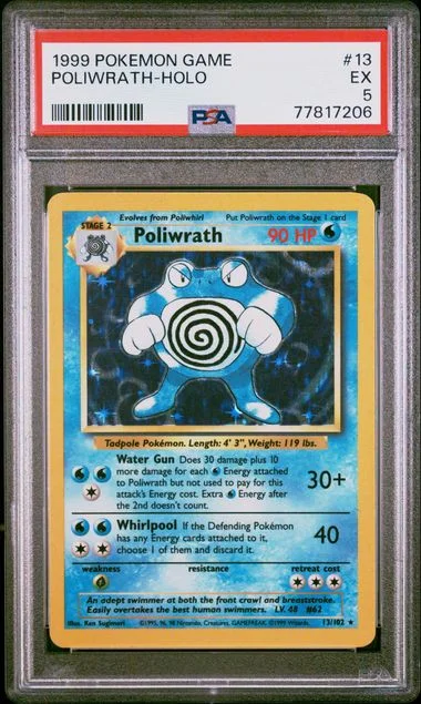 1999 Pokemon Game Poliwrath-Holo #13 card image