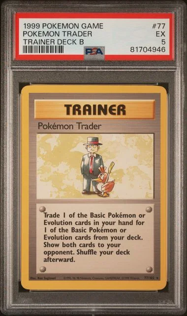 1999 Pokemon Game Trainer Deck B Pokemon Trader #77 card image
