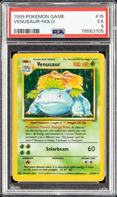 1999 Pokemon Game Venusaur-Holo #15 card image