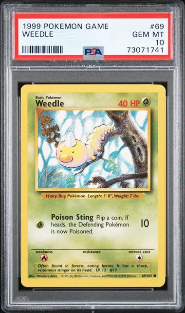 1999 Pokemon Game Weedle #69 card image
