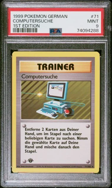 1999 Pokemon German 1st Edition Computersuche #71 card image
