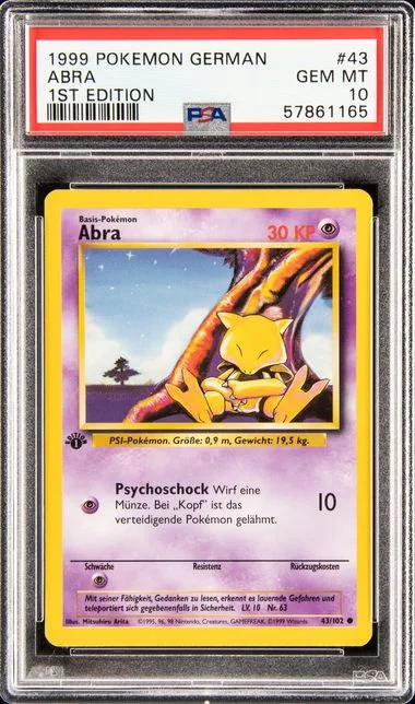 1999 Pokemon German Abra #43 card image