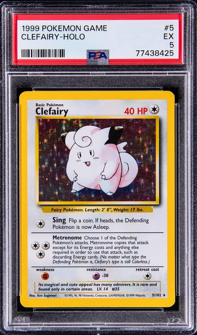 1999 Pokemon Holo Clefairy #5 card image