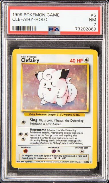 1999 Pokemon Holofoil Clefairy #5 card image