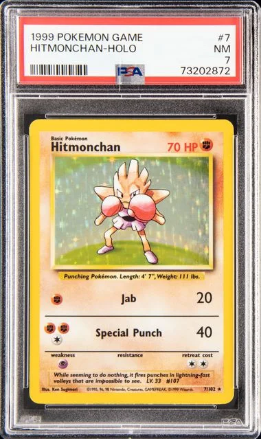 1999 Pokemon Holofoil Hitmonchan #7 card image