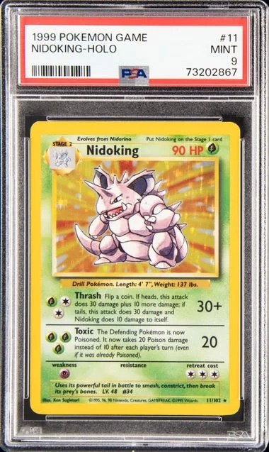 1999 Pokemon Holofoil Nidoking #11 card image