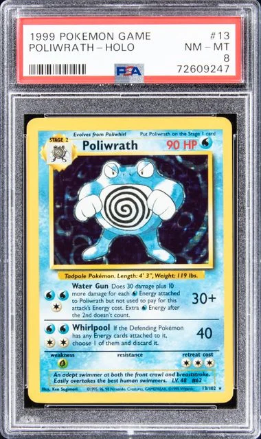 1999 Pokemon Holofoil Poliwrath #13 card image