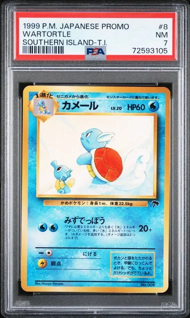 1999 Pokemon Japanese Promo Southern Islands Southern Island T.I. Wartortle #8 card image