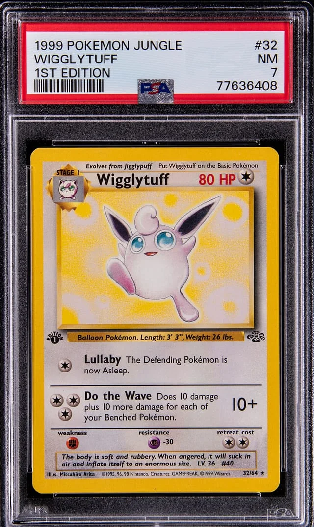 1999 Pokemon Junge 1st Edition Wigglytuff #32 card image