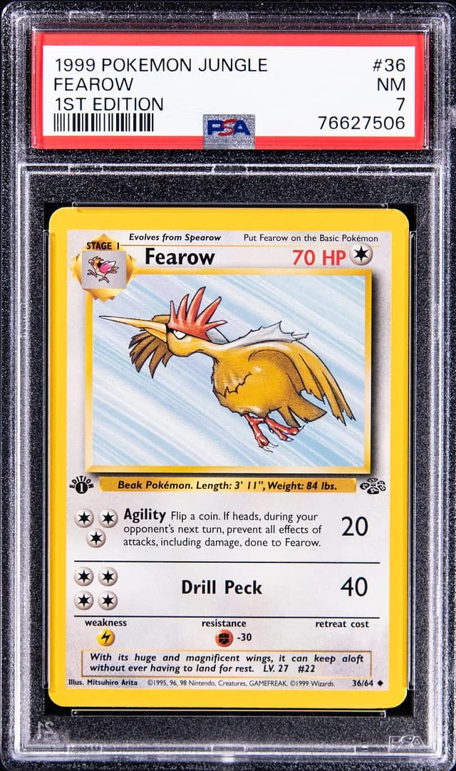 1999 Pokemon Jungle 1st Edition Fearow #36 card image