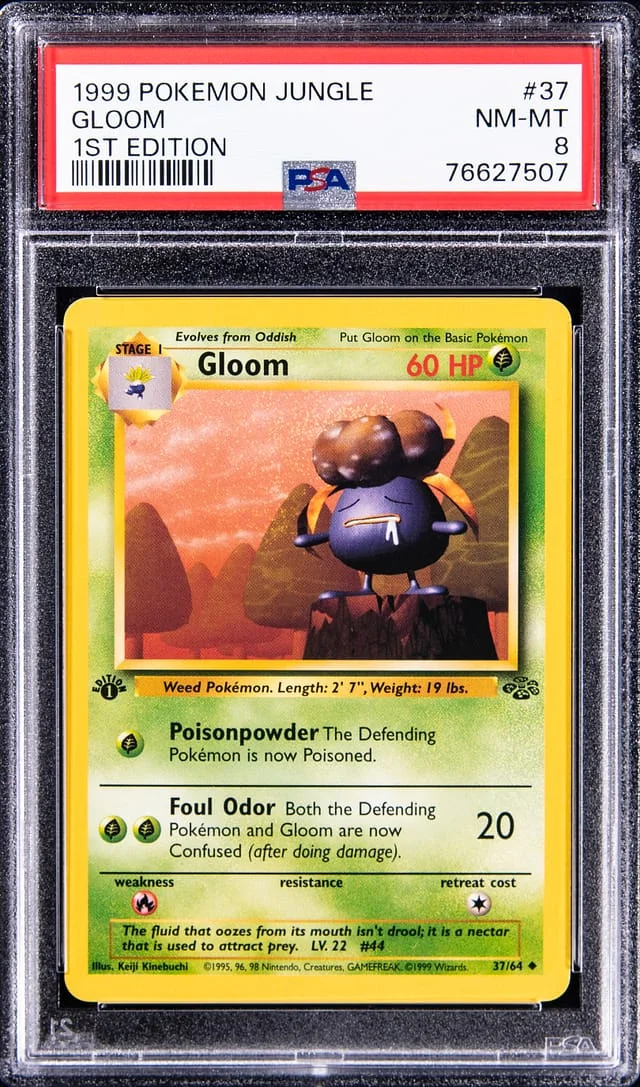 1999 Pokemon Jungle 1st Edition Gloom #37 card image