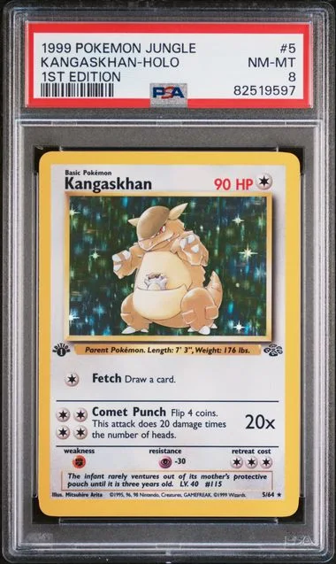 1999 Pokemon Jungle 1st Edition Kangaskhan-Holo #5 card image