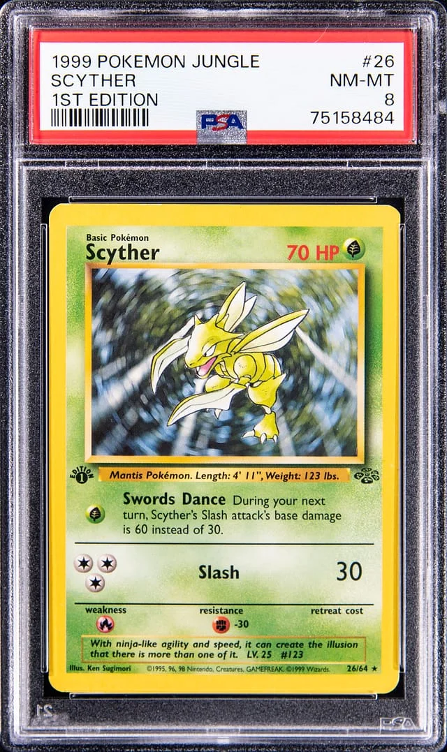 1999 Pokemon Jungle 1st Edition Scyher #26 card image