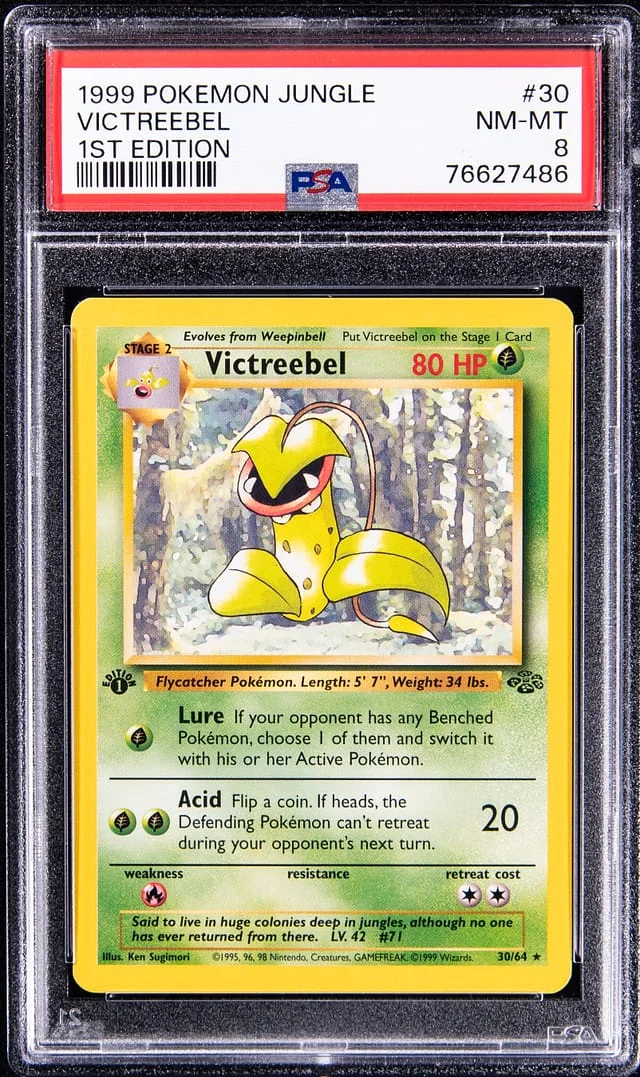 1999 Pokemon Jungle 1st Edition Victreebel #30 card image