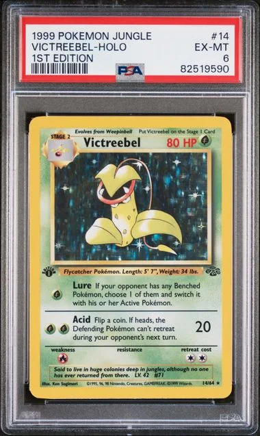 1999 Pokemon Jungle 1st Edition Victreebel-Holo #14 card image