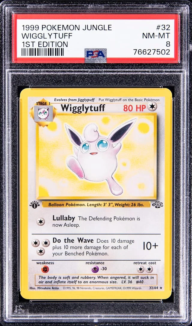 1999 Pokemon Jungle 1st Edition Wigglytuff #32 card image