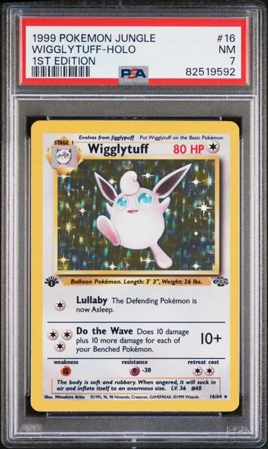 1999 Pokemon Jungle 1st Edition Wigglytuff-Holo #16 card image