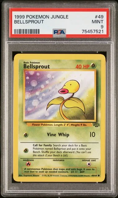 1999 Pokemon Jungle Bellsprout #49 card image