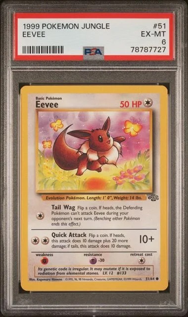 1999 Pokemon Jungle Eevee #51 card image