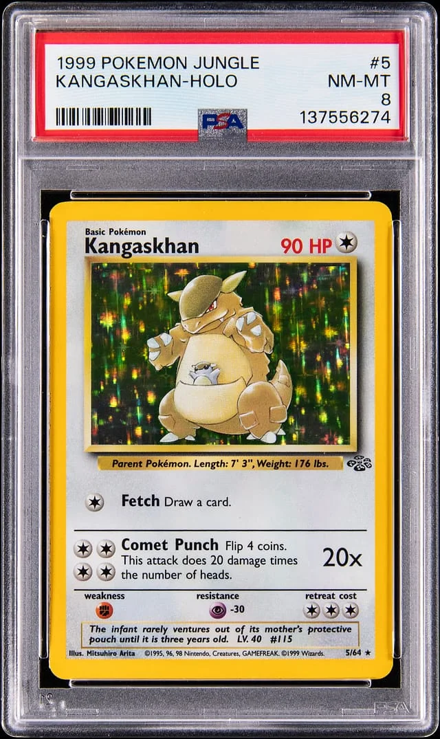 1999 Pokemon Jungle Holo Kangaskhan #5 card image