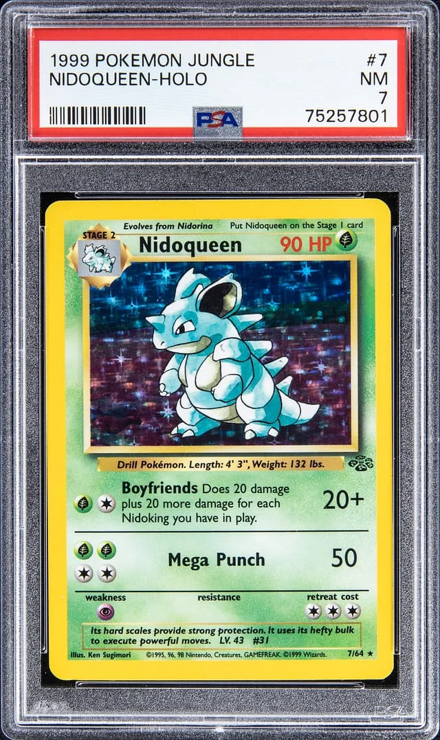 1999 Pokemon Jungle Holo Nidoqueen #7 card image