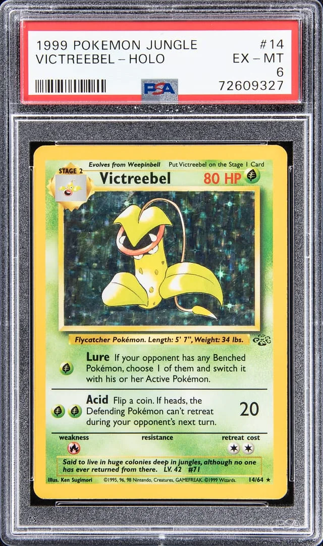 1999 Pokemon Jungle Holo Victreebel #14 card image