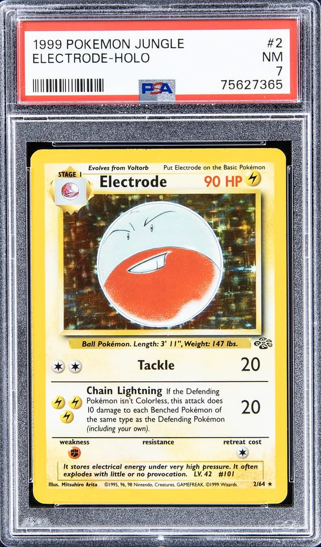1999 Pokemon Jungle Holofoil Electrode #2 card image