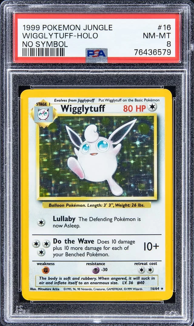 1999 Pokemon Jungle Holofoil - No Symbol Wigglytuff #16 card image