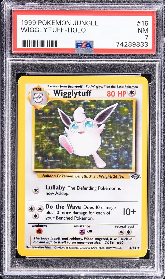 1999 Pokemon Jungle Holofoil Wigglytuff #16 card image