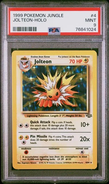 1999 Pokemon Jungle Jolteon-Holo #4 card image
