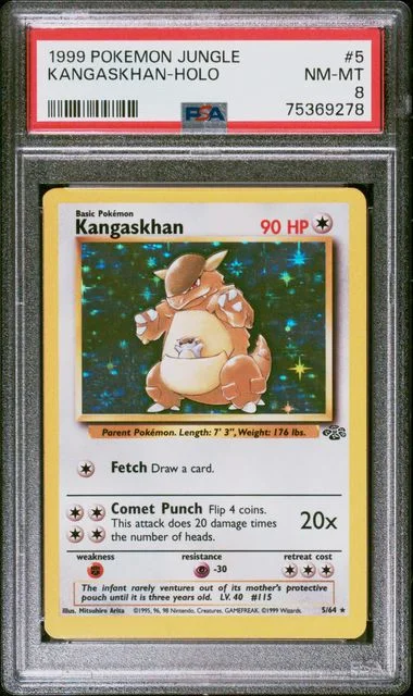1999 Pokemon Jungle Kangaskhan-Holo #5 card image