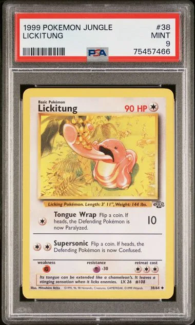 1999 Pokemon Jungle Lickitung #38 card image