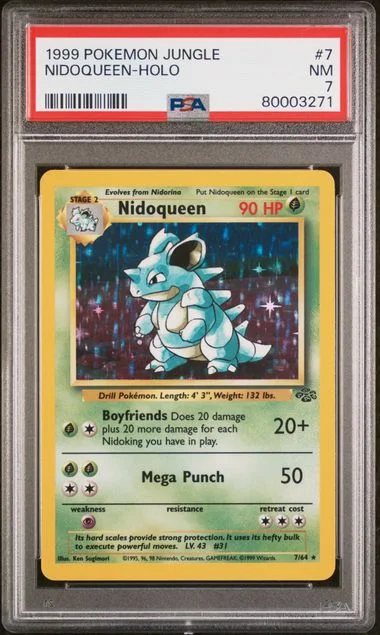 1999 Pokemon Jungle Nidoqueen-Holo #7 card image