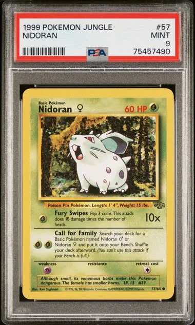 1999 Pokemon Jungle Nidoran #57 card image