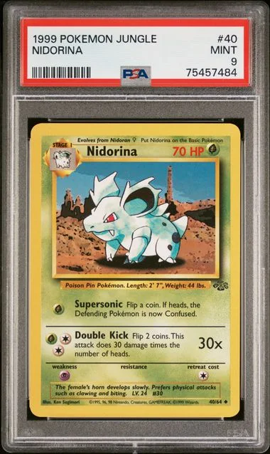 1999 Pokemon Jungle Nidorina #40 card image