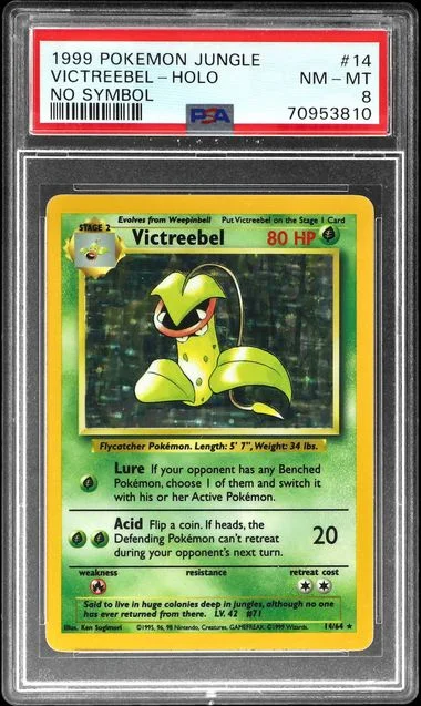1999 Pokemon Jungle No Symbol Holofoil Victreebel #14 card image