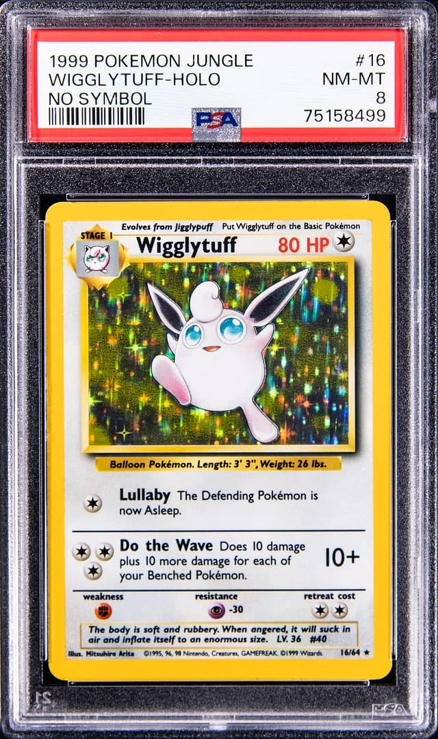 1999 Pokemon Jungle No Symbol Wigglytuff Holo #16 card image