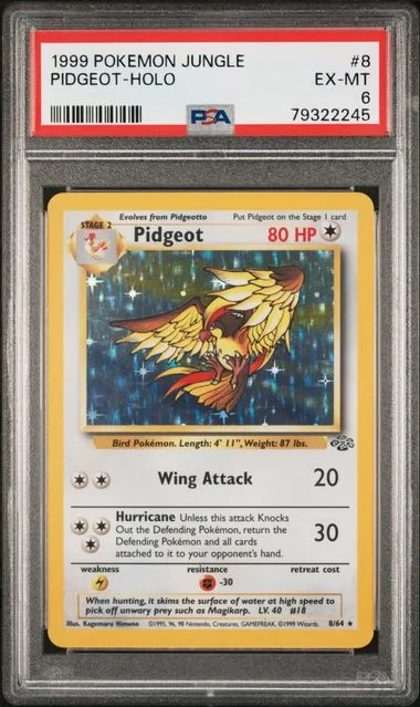 1999 Pokemon Jungle Pidgeot-Holo #8 card image
