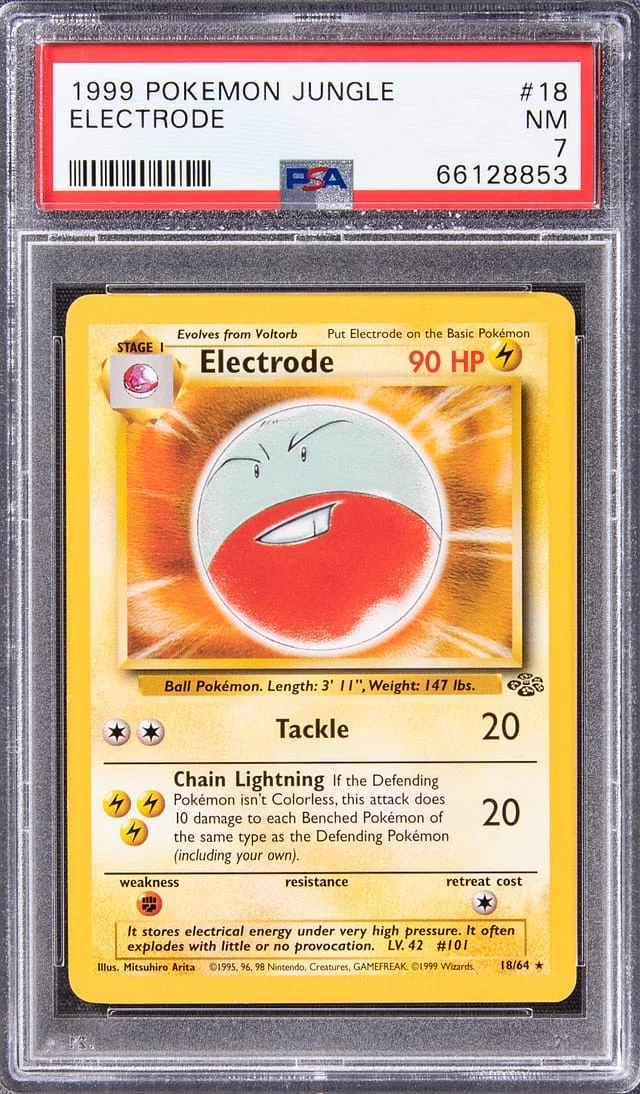 1999 Pokemon Jungle Rare Electrode #18 card image