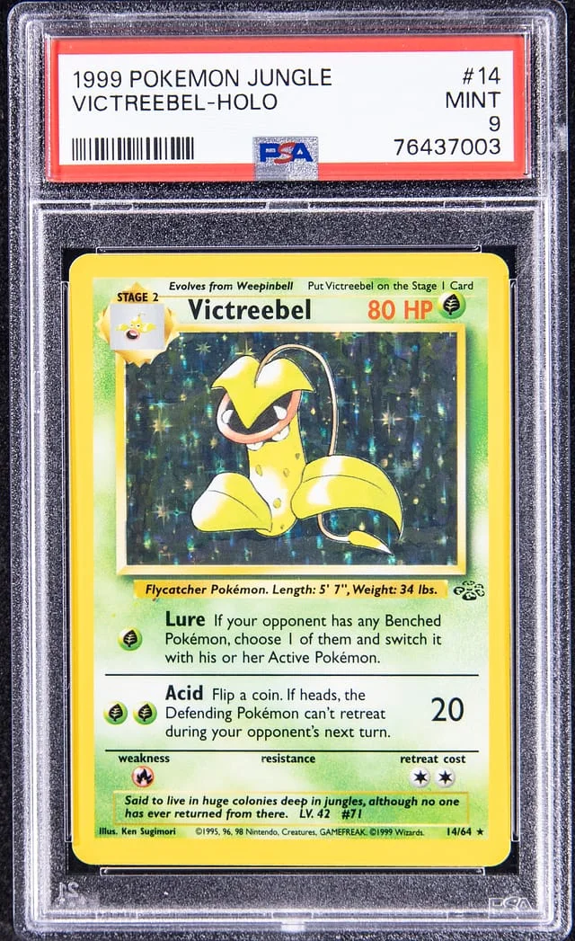 1999 Pokemon Jungle Rare Holofoil Victreebel #14 card image