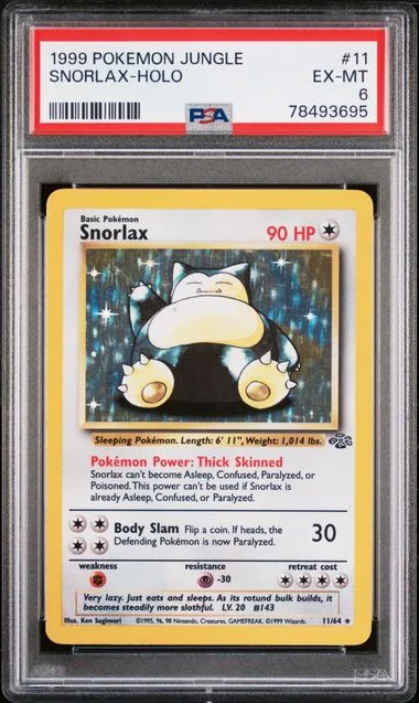 1999 Pokemon Jungle Snorlax-Holo #11 card image