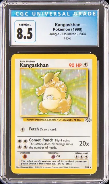 1999 Pokemon Jungle Unlimited Holofoil Kangaskhan #5 card image