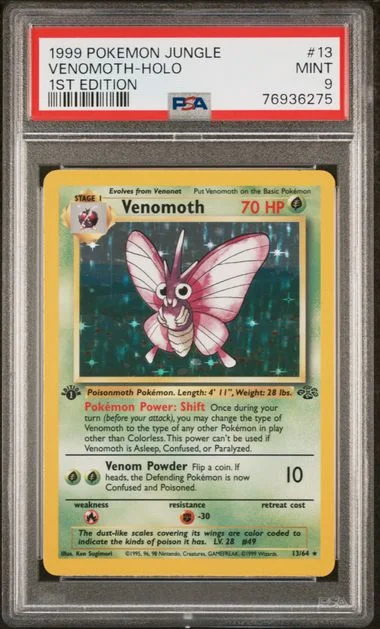 1999 Pokemon Jungle Venomoth-Holo #13 card image