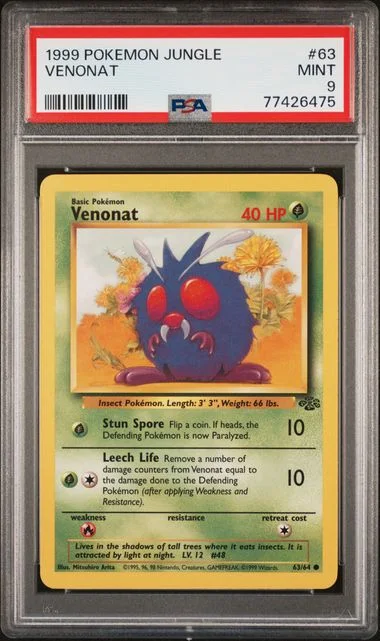 1999 Pokemon Jungle Venonat #63 card image